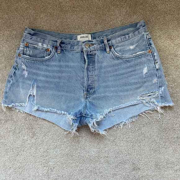 Agolde Pants - Agolde Parker Denim Shorts